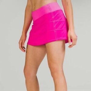 Sonic pink lululemon pace rival skirt size 0